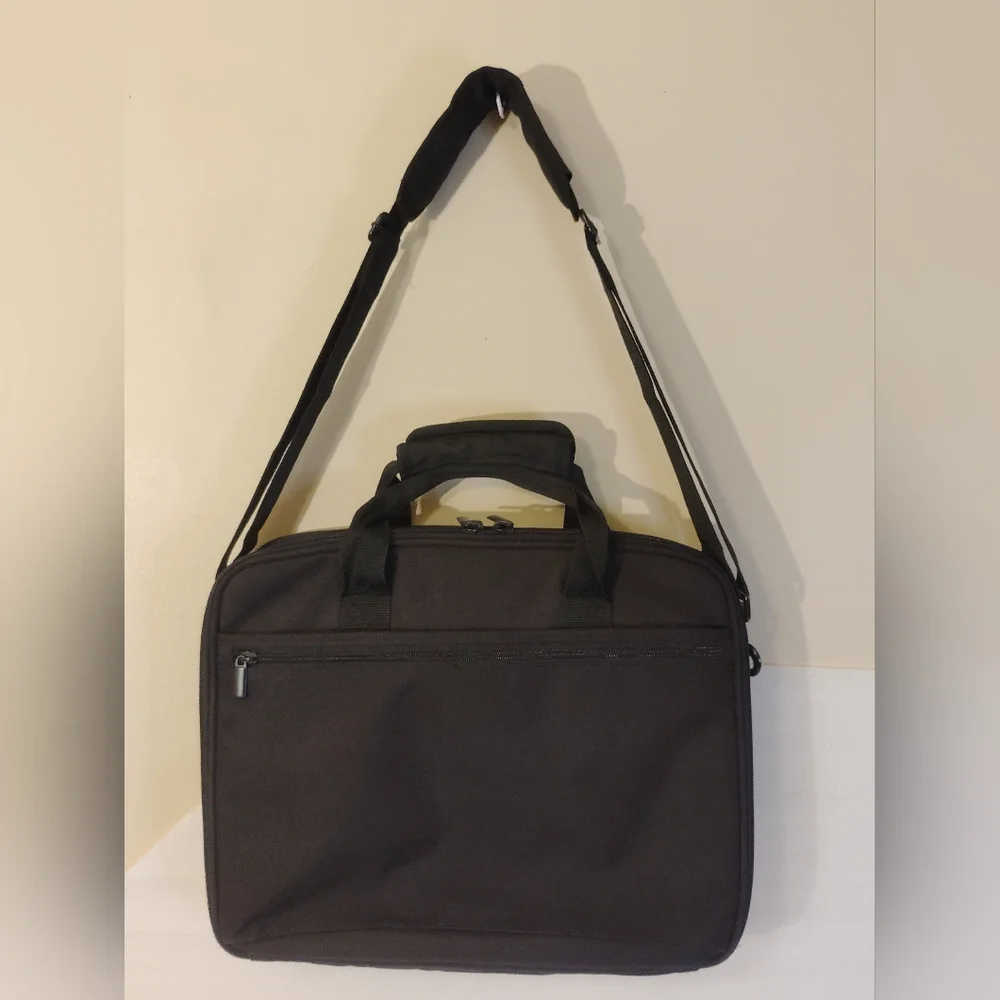 Black Laptop Bag with Shoulder Strap